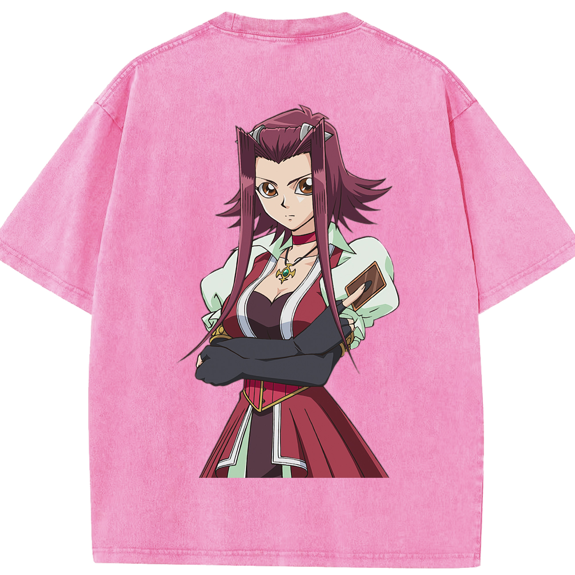 （画像用） 遊☆戯☆王 Yu-Gi-Oh! 綿100% ヴィンテージ風 半袖Tシャツ（背面プリント）